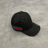 BONÉ GUCCI PRETO COM FAIXA