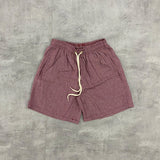 SHORT DE LINHO VINHO