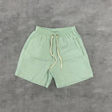 SHORT DE LINHO VERDE