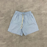SHORT DE LINHO AZUL