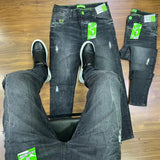CALÇA JOGADOR BROW JEANS ESCURO CLARO X DESTROYED