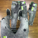 CALÇA JOGADOR BROW JEANS CLARO ESCURO DESTROYED